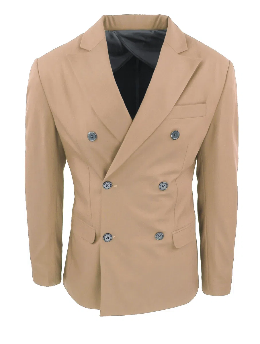 Giacca Uomo Doppiopetto Elegante Slim Fit Sartoriale Made in Italy