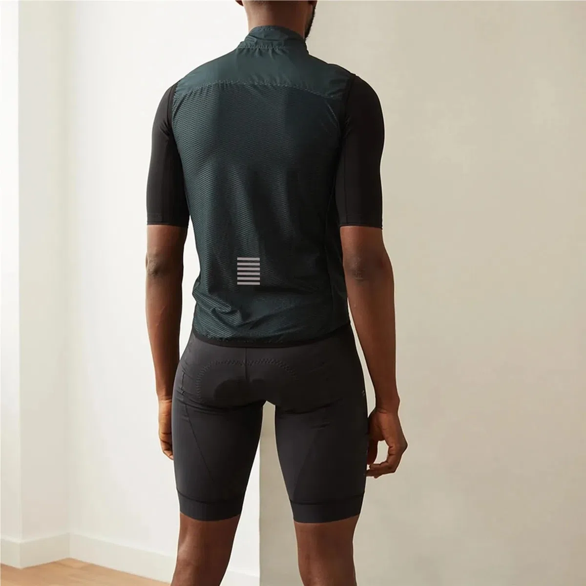 Smanicato Ciclismo Gilet da Ciclismo Estivo Gilet da Ciclismo da Strada Gilet da Equitazione Ultraleggero Antivento for Uomo e Donna(Dark Green,EU-L)