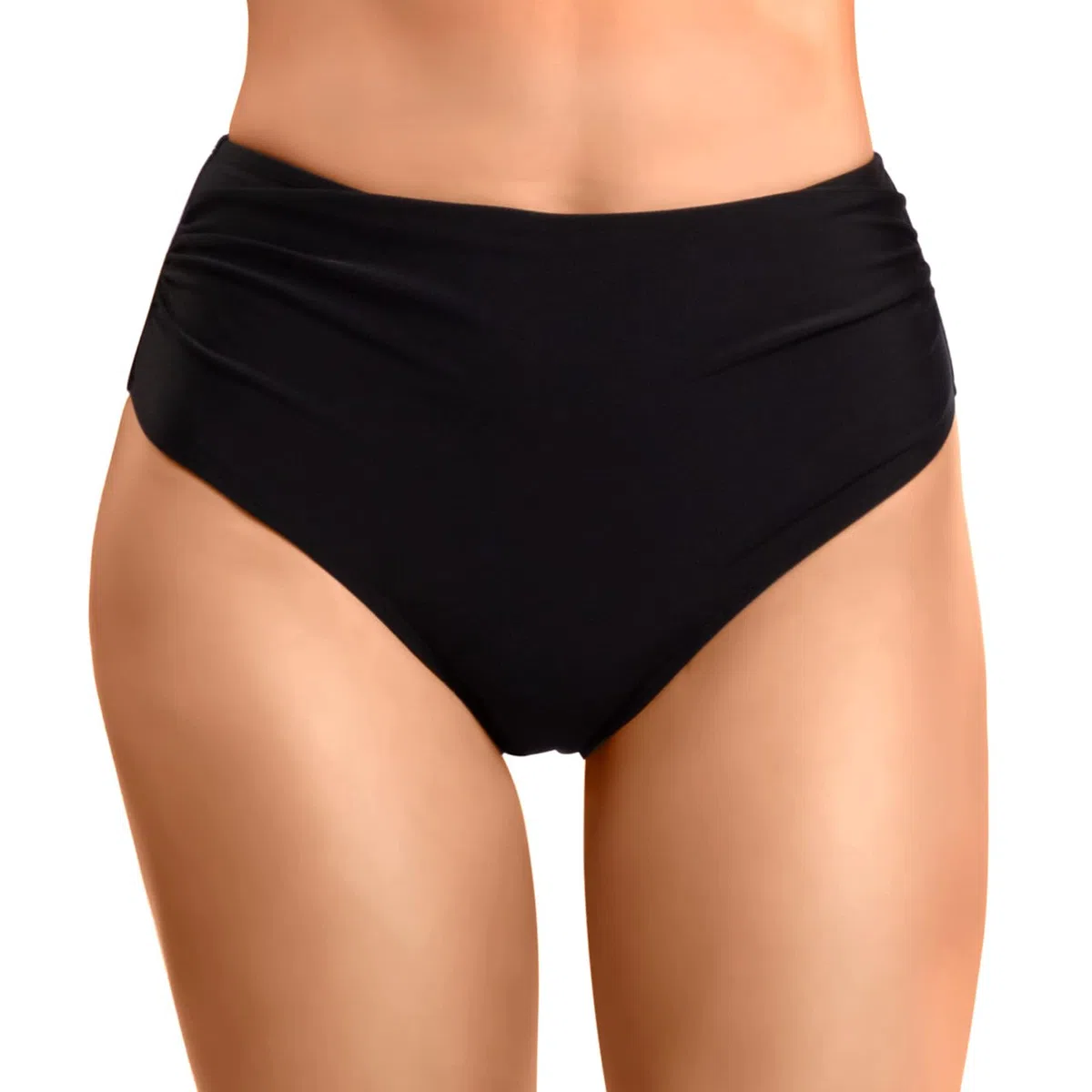 Slip bikini da donna taglie forti a vita alta Slip da bagno Pantaloncini da spiaggia Fondo con volant Taglio Fondo da bagno Copertura totale Fondo costume da bagno Pantaloncini sportivi da yoga