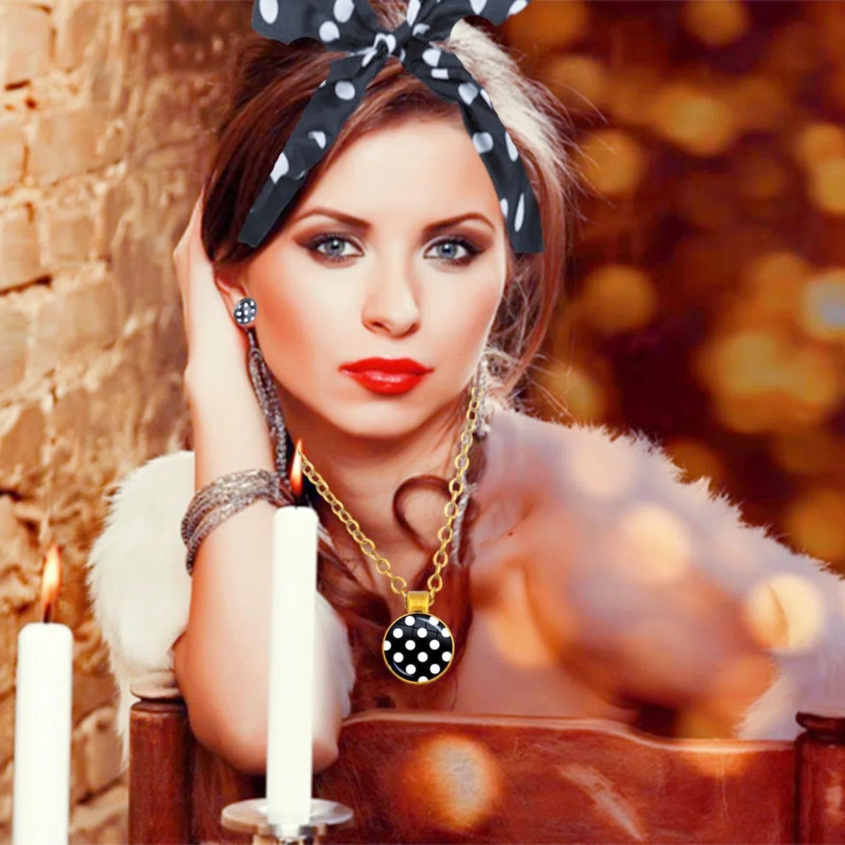 Anni Compleanno Donna - Set di Accessori Vintage per Feste degli Anni '50, 7 Pezzi Completo con Cravatte, Vestiti Grease e Accessori Unisex