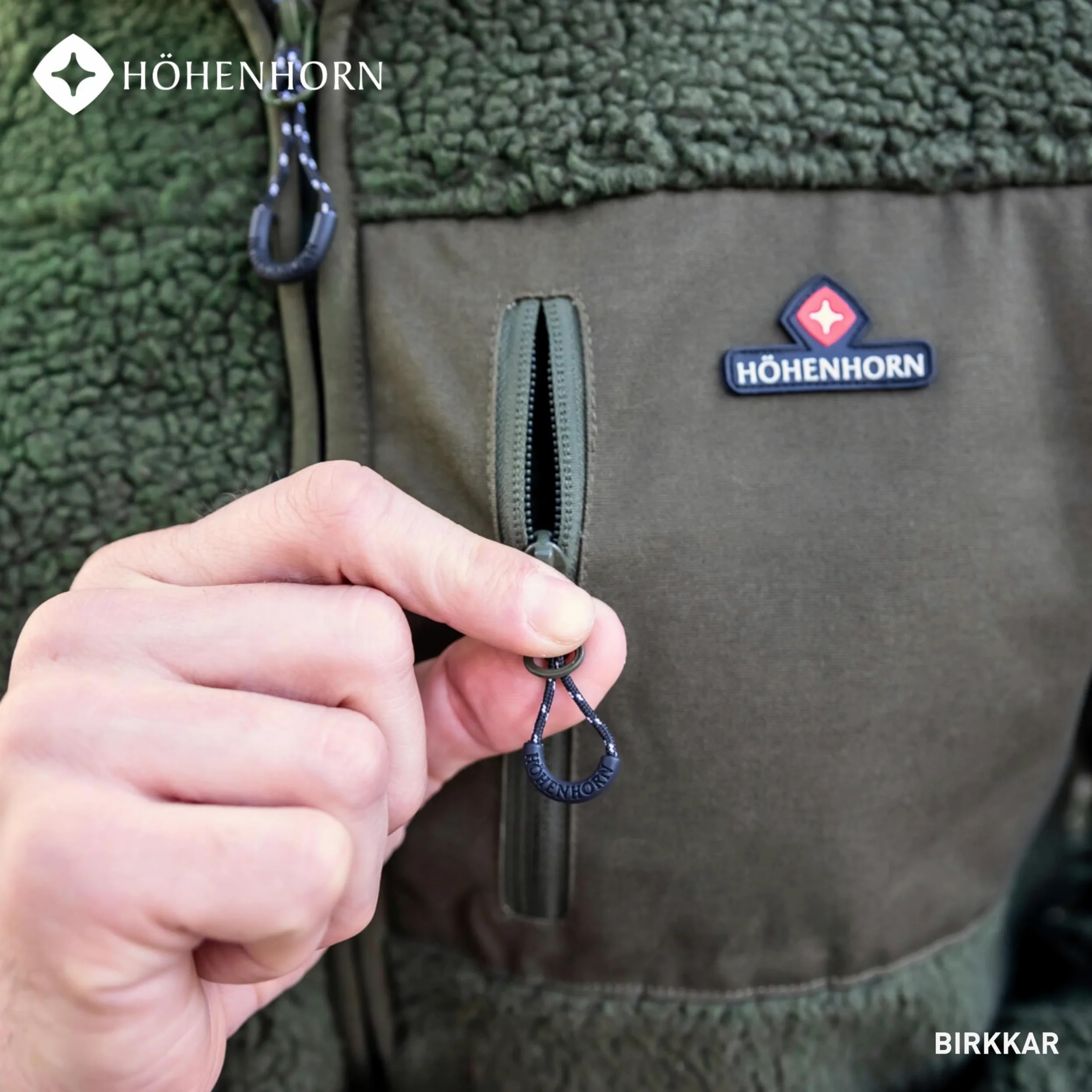 Höhenhorn Birkkar - Giacca invernale da uomo in pile Teddy, foderata