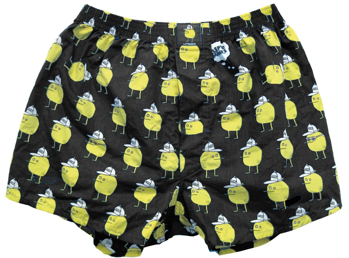 LOUSY LIVIN Uomini Biancheria Intima/Moda da Bagno/Pantaloncini Boxer Zitrone