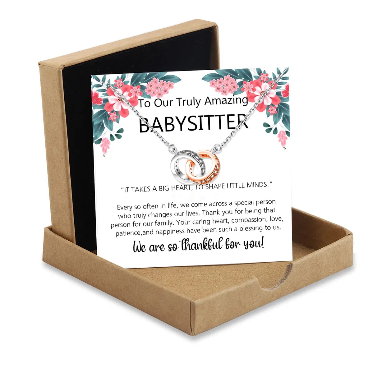 Babysitter Regalo Caregiver Regalo Babysitter Collana Regalo Babysitter Apprezzamento Regalo Nana Regalo Migliore Tata Regalo