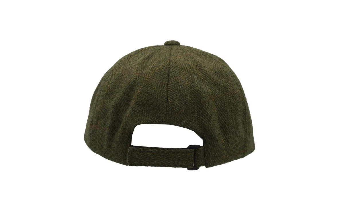 WALKER AND HAWKES - Cappello da Baseball Derby Tweed Hoaden con Visiera in Pelle - Taglia Unica