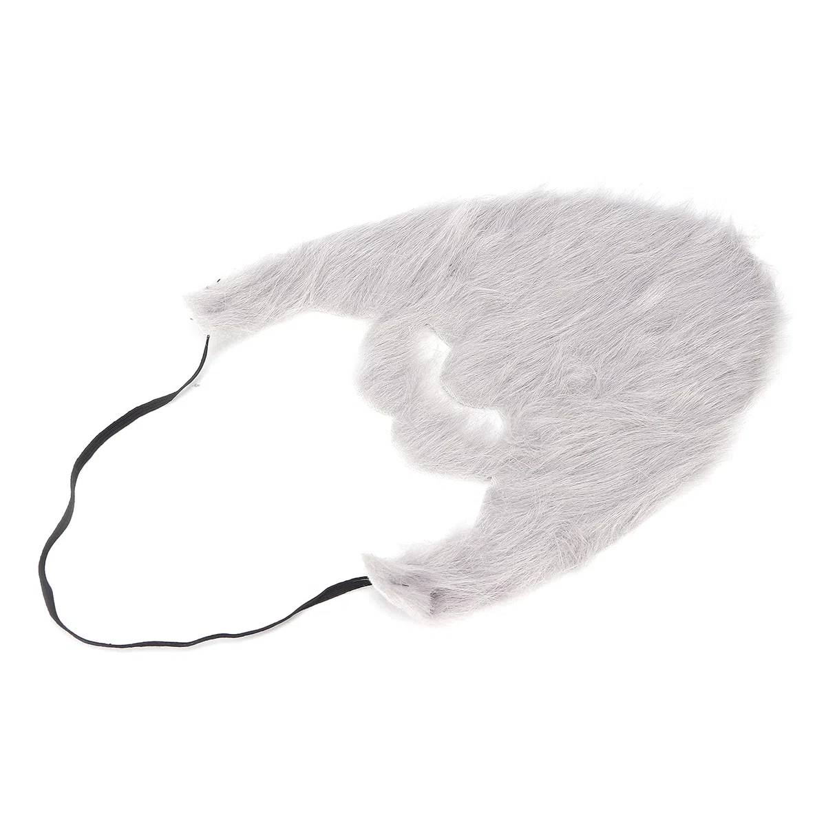 Barba Finta Festa di Halloween, Costume Facciale Barba Finta Maschile Baffo Finto per Forniture per Feste Grigio