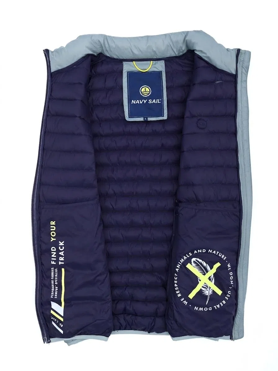 Piumino Uomo Smanicato Leggero Giubbotto Primaverile Autunnale Slim Fit Gilet Mezza Stagione Con Zip Nylon - ESTIVO - 60 GRAMMI - GIACCA ULTRALIGHT