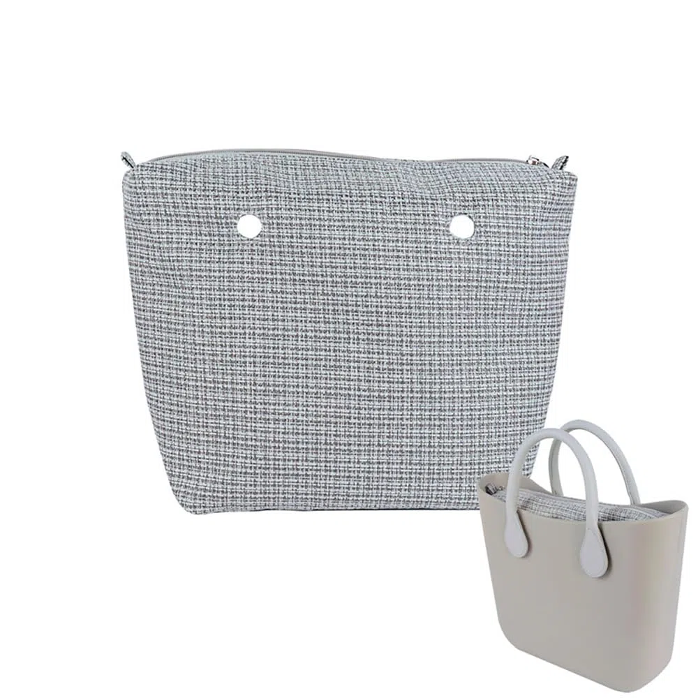 nuovo 1 Pc Classico Mini Lino Organizer Tessuto Panno Interno Fodera Inserto per Obag Standard O bag Borsa Accessorio (Modello 3,Mini)
