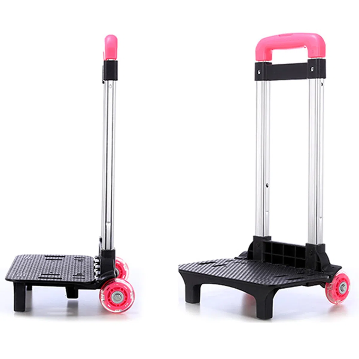 Carrello Pieghevole Carrello per Zaino Trolley Durevole in Lega di Alluminio Bagaglio per Studenti Carrello a Mano per Borsa da Scuola