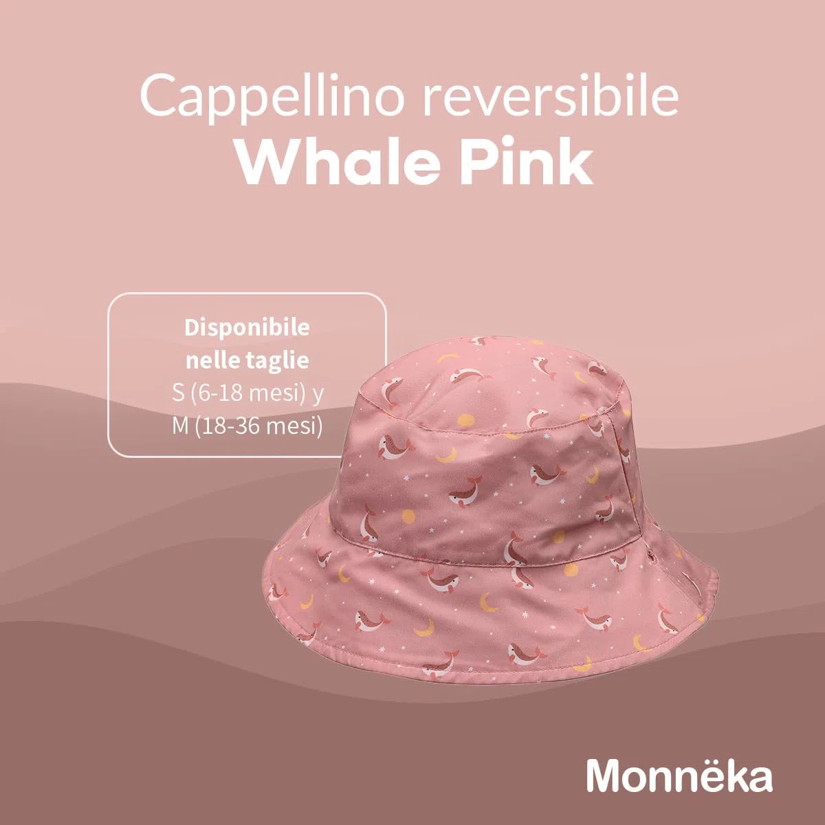 Cappello da Sole Reversibile Bebè | Protezione Anti-UV UPF 30+ in Poliestere Leggero e Traspirante | Cappello Estate Fronte-Retro per Spiaggia o Piscina