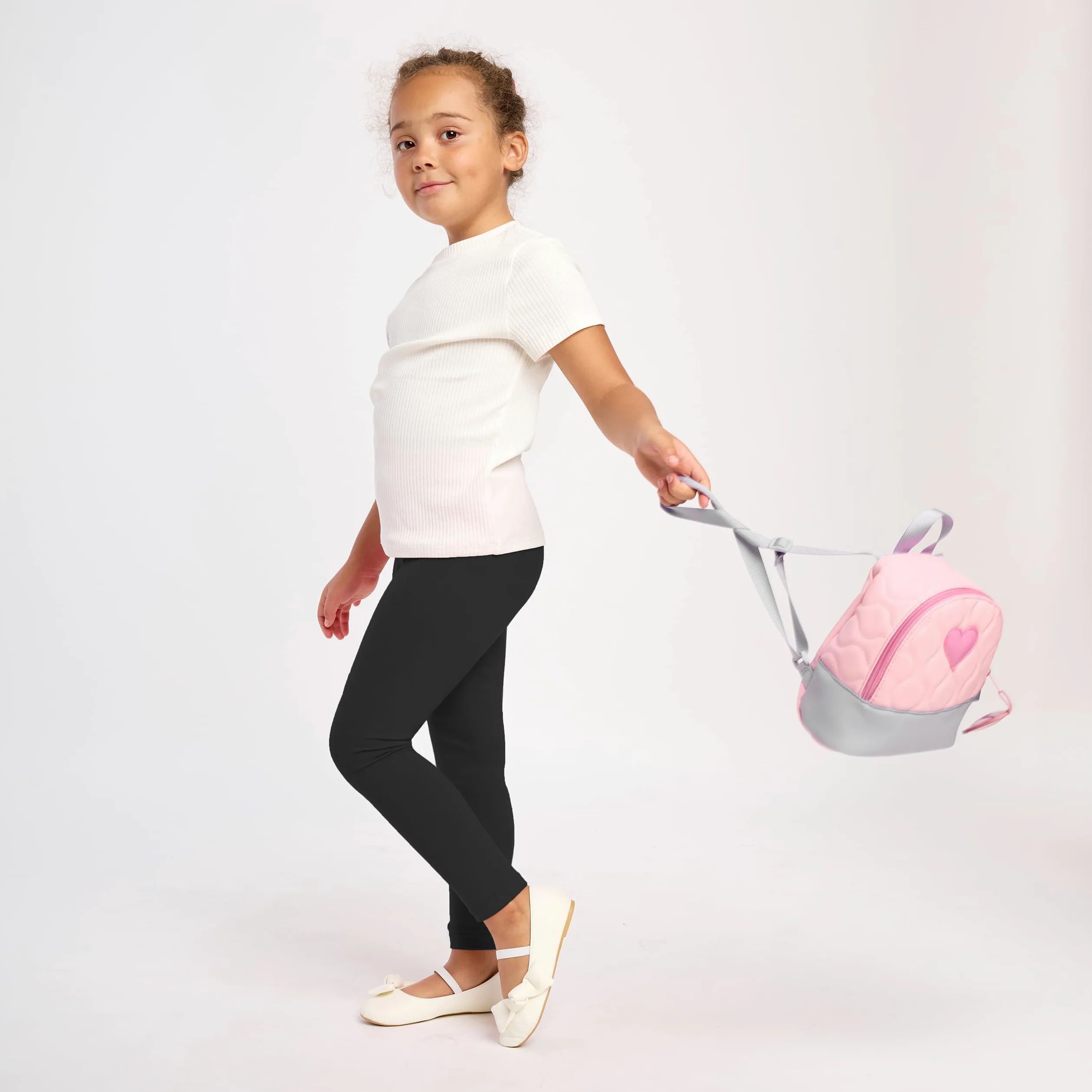 Merry Style 5 Pack Leggings Bambina e Ragazza Lunghi in Viscosa MS10-130 | Vita elastica, tessuto morbido e modello aderente alla caviglia per scuola, casa e tempo libero