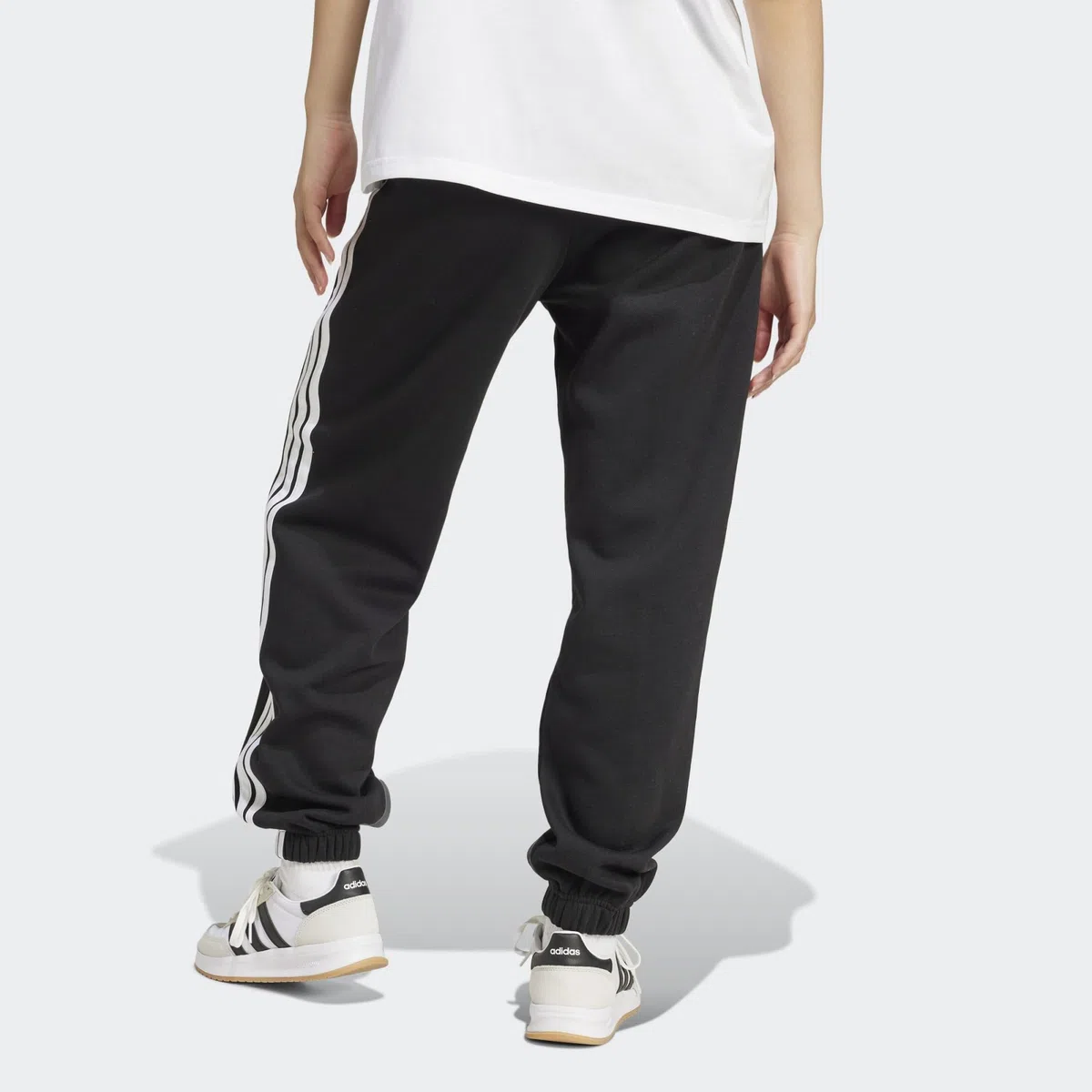 Adidas - Essentials 3-Stripes Fleece Loose, Pantaloni Donna