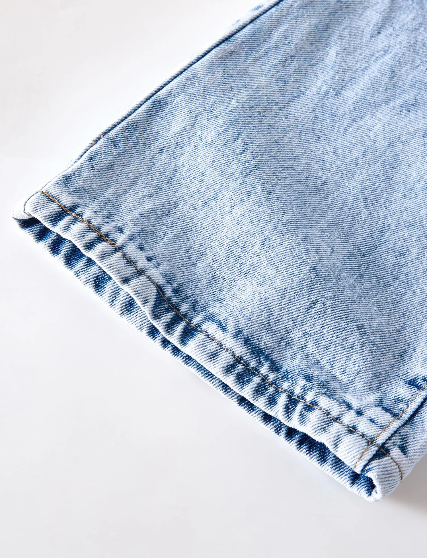 Happy Cherry Jeans Larghi Ragazze Pantaloni Strappati in Denim alla Moda Pantaloni Baggy Casual Vita Alta Elastica Vintage Blu Pants con Tasche per Bambina 5-14 Anni