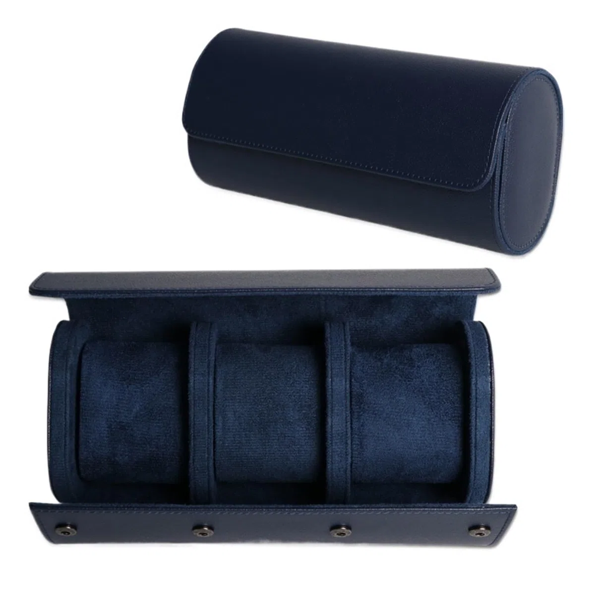 Custodia da viaggio for rotolo di orologio con cuscino rimovibile da 1 pezzo
