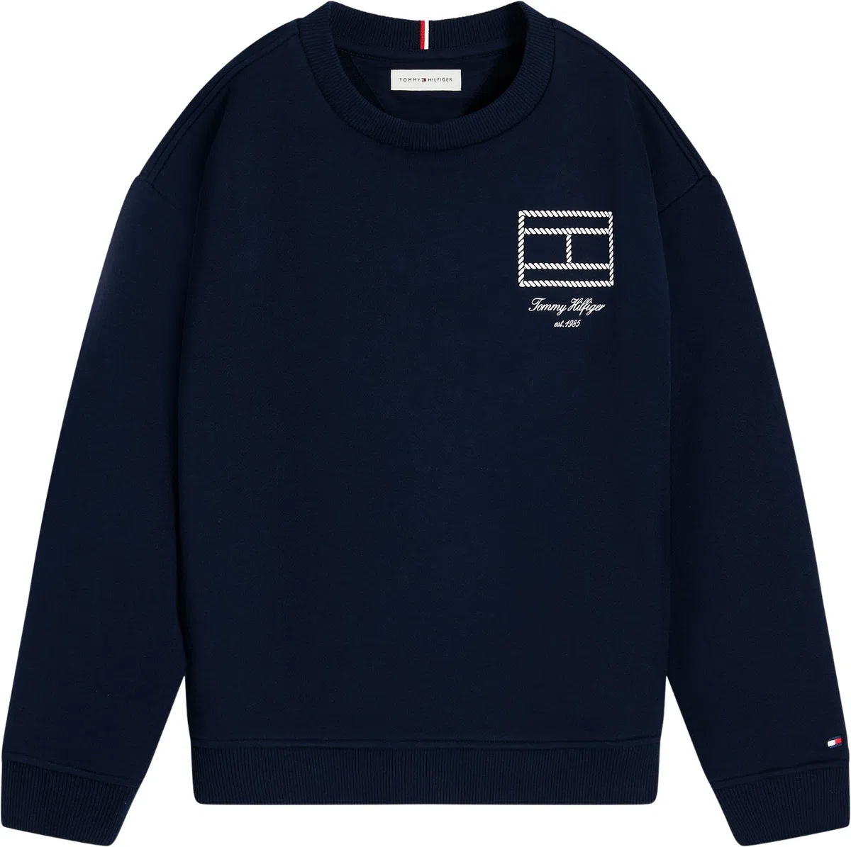 Tommy Hilfiger Outline Flag Graphic Sweatshirt Kb0kb10594 Felpa Pullover Bambini e Ragazzi