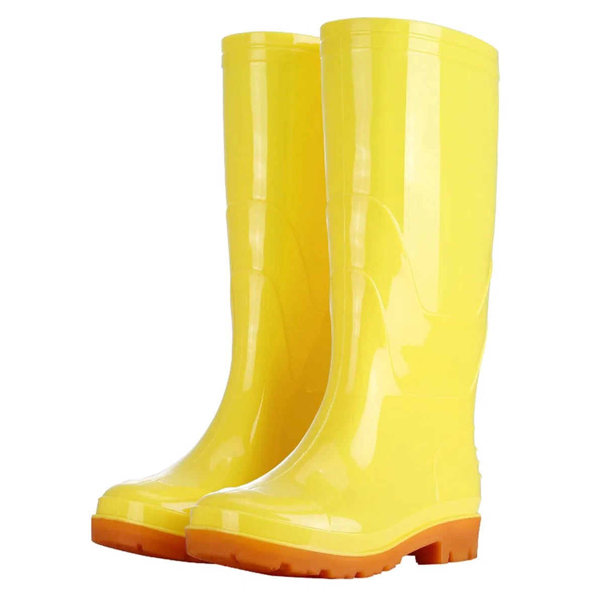 Generisch Stivali di gomma unisex alti PVC antiscivolo impermeabili comodi eleganti stivali impermeabili
