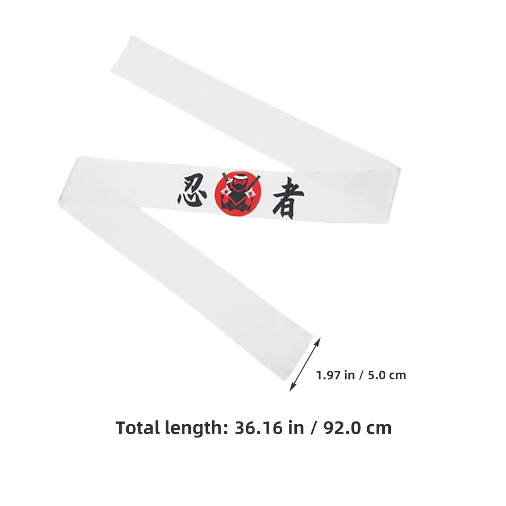 Alipis 2 Fasce Giapponesi Chef Sushi Hachimaki Per Karate Bandana Chef Sushi Cravatta In Costume Cerchio Capelli Drago Per Il Karate Halloween Sushi Stile A