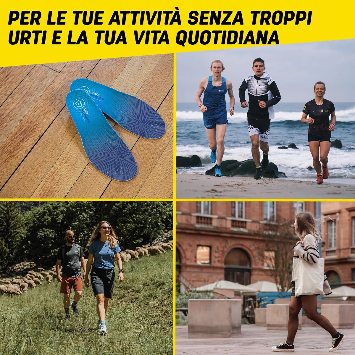 Sidas Max Protect Move Support, Solette Multisport Unisex Adulto