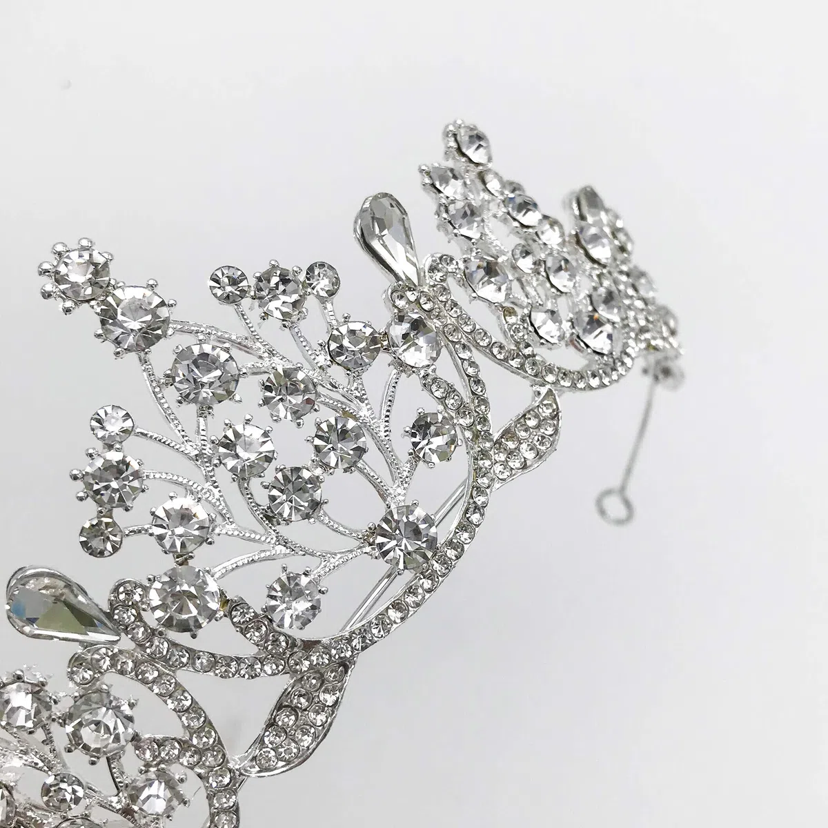 Schneespitze Bridal Tiara cerchietto,Sposa Cristallo Diadem Strass Corona principessa Wedding Tiara per Spettacoli Teatrali Per Matrimoni