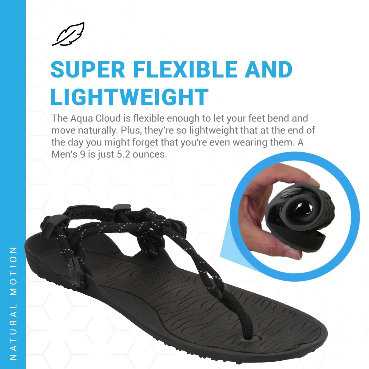 Xero Shoes Aqua Cloud - Sandali da uomo con suola extra antiscivolo