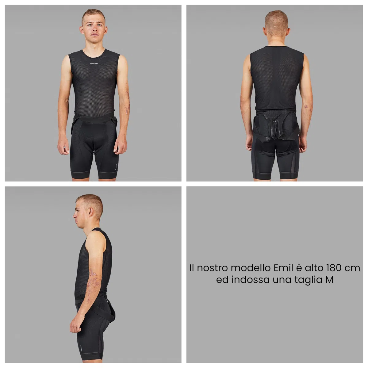 GripGrab Maglia Intima Ciclismo Ultralight Smanicata Mesh Base Layer Canotta Bici Intimo Ciclismo Uomo Estivo Singolo e Set