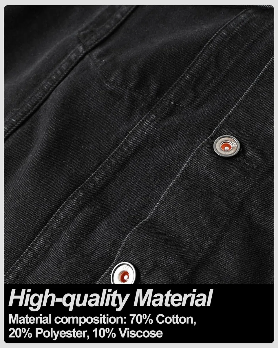 Gilet Smanicato in Jeans Uomo Retro Vintage Cotone Fresco Senza Maniche Giacca di Denim per Capispalla Fotografia Moto