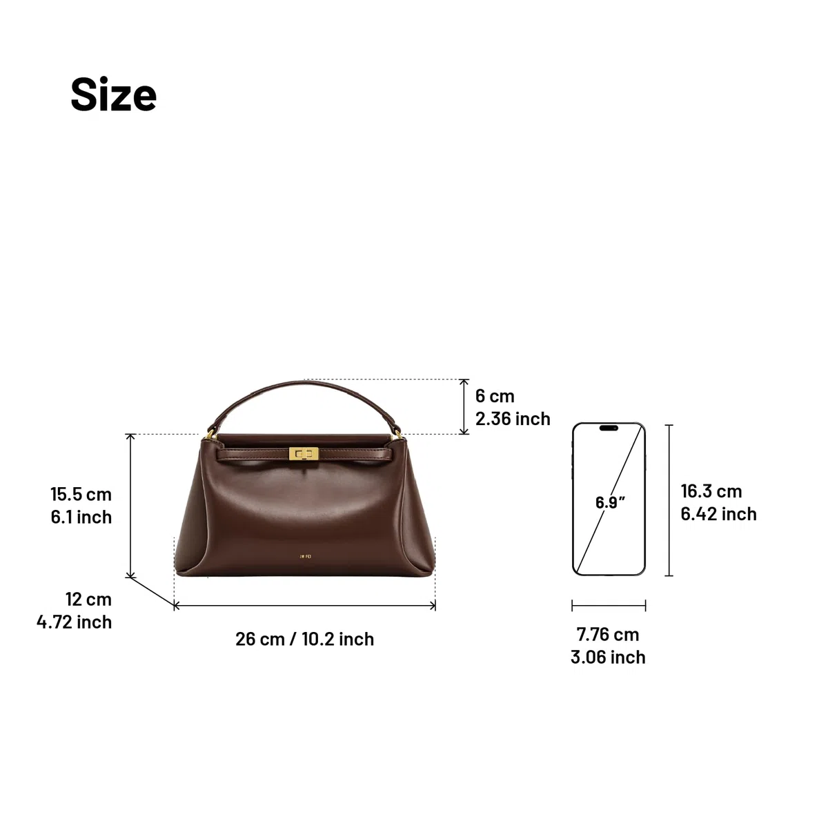 JW PEI Carmen Borsa a Mano da Donna