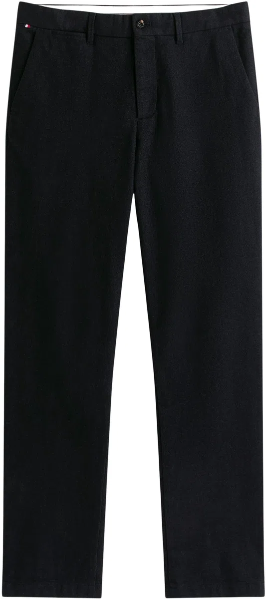 Tommy Hilfiger Uomo Pantaloni Chino Brushed Melange Denton Straight Fit