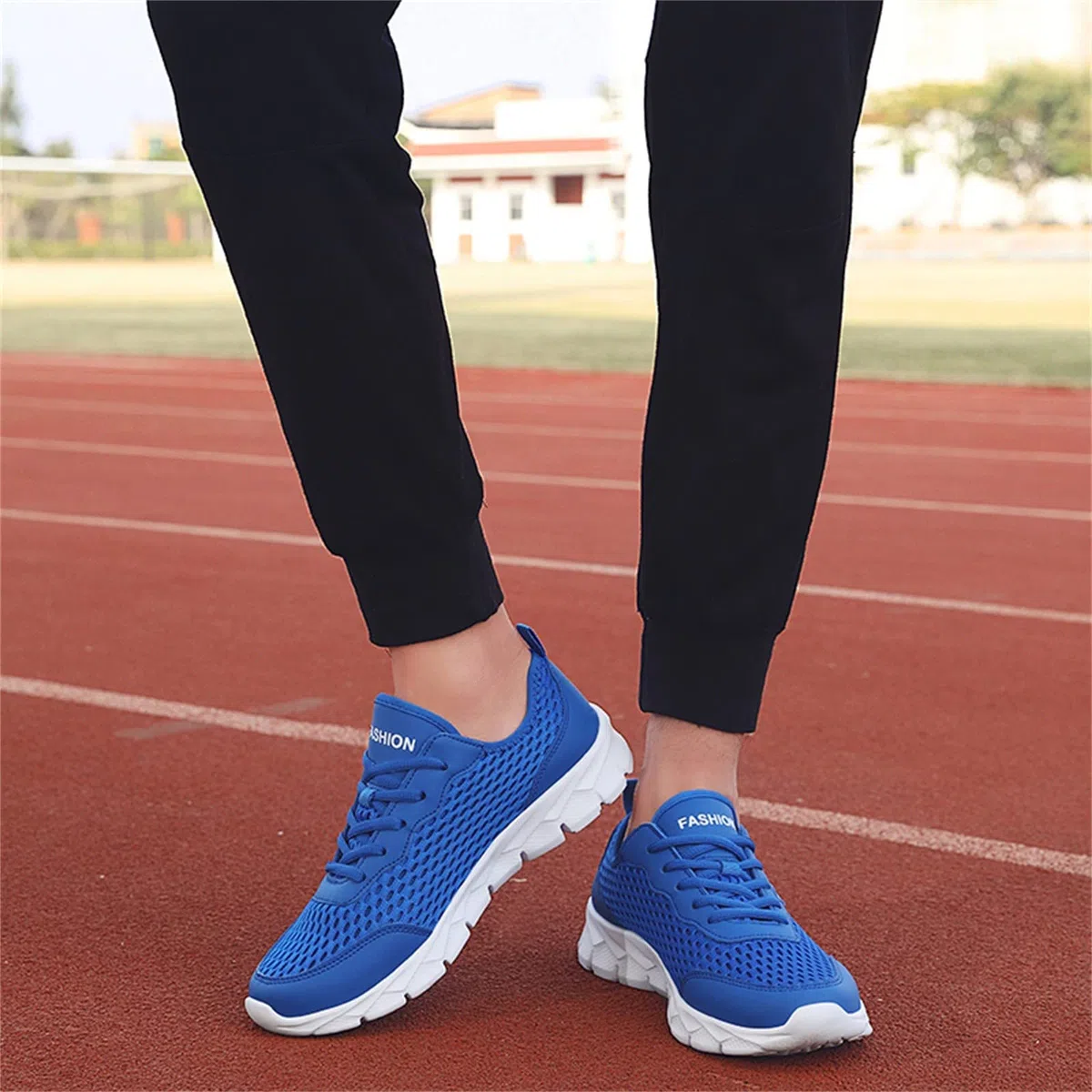 Scarpe sportive da uomo Mesh 40-45: sneakers da uomo traforate, scarpe da corsa traspiranti da uomo con lacci, scarpe casual testi, scarpe da trekking ed escursionismo antiscivolo, comode