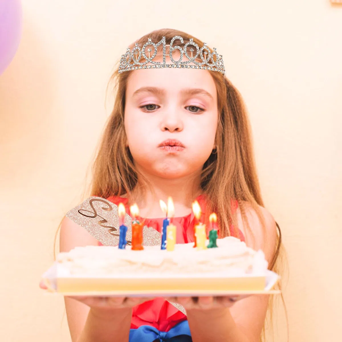 Compleanno corona ragazza