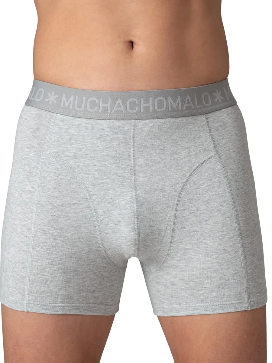 Muchachomalo Boxer da uomo, biancheria intima in cotone da uomo, confezione da 6 pezzi, boxer stampati, taglio classico, con elastico in vita