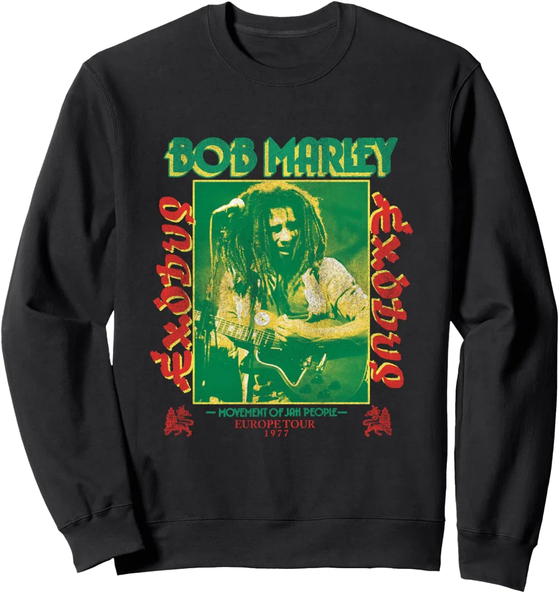 Bob Marley Exodus Movement of Jah People - Chitarra nera Felpa