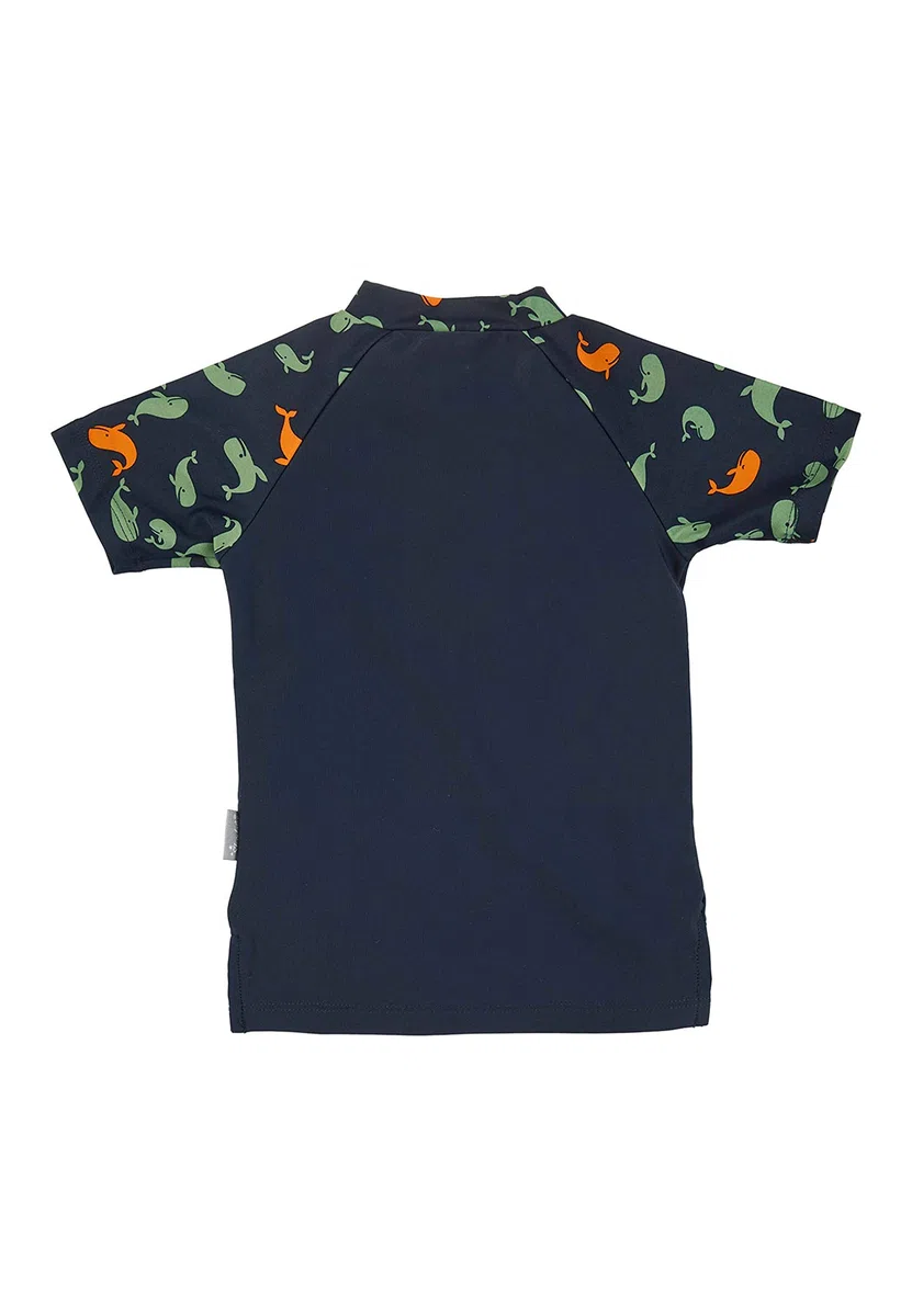 Sterntaler Kurzarm-schwimmshirt Wale Maglietta Rash Guard Bambini e Ragazzi