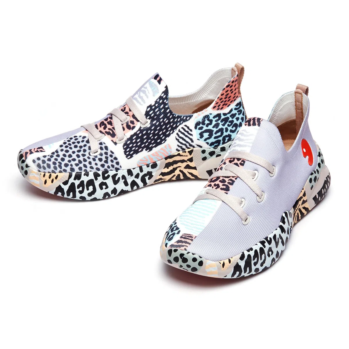 UIN Scarpe da Ginnastica Leggere da Passeggio Leggere Scivolate Occasionali Scarpe da Ginnastica da Tennis Dipinte con Comodo