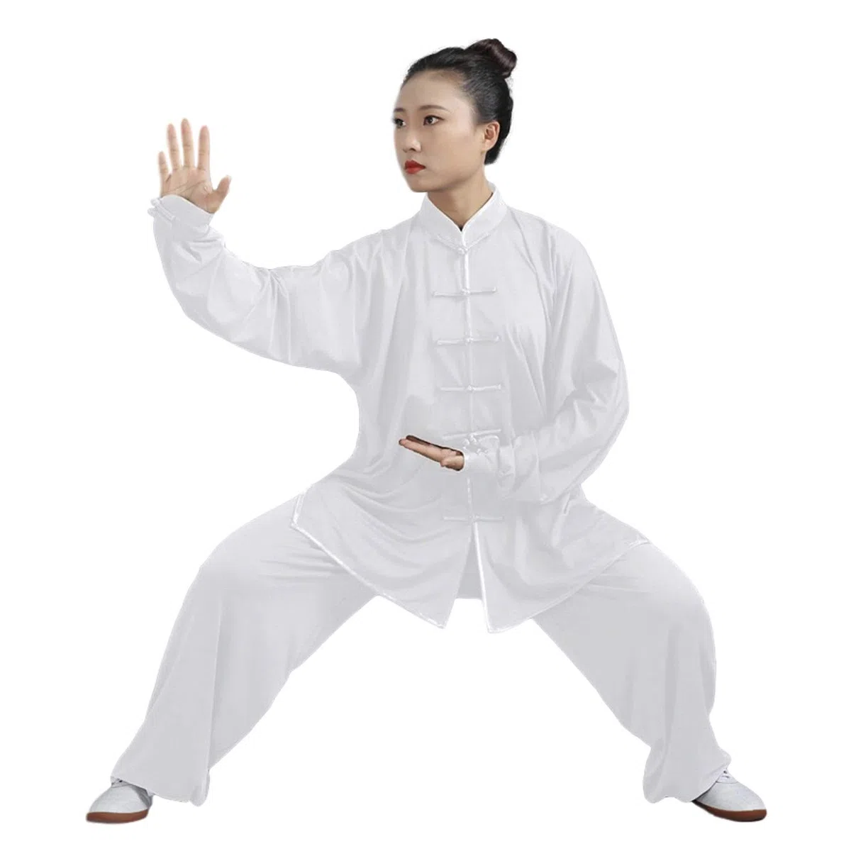 BBLAC 2KEY Abbigliamento per arti marziali | Uniformi tradizionali cinesi per Tai Chi e Wing Chun | Costume unisex realizzato in seta di latte | Costumi leggeri per meditazione e qigong