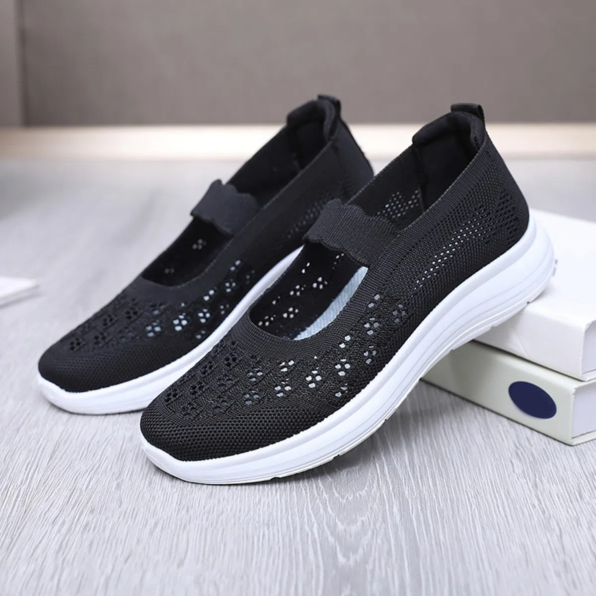 Scarpe Ortopediche Donna Scarpe da Ginnastica Comode Senza Lacci Antiscivolo Leggere per Camminare Estive