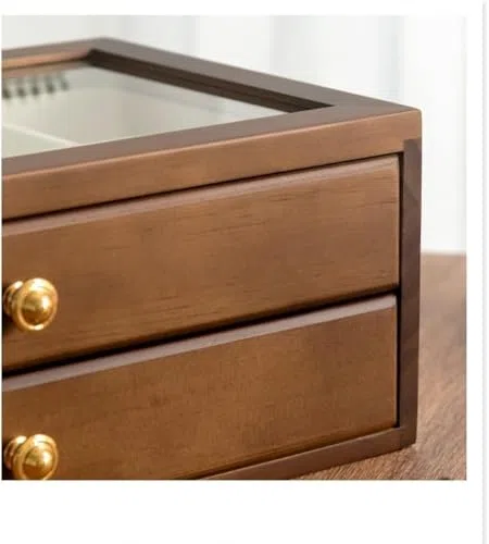 Scatola organizer – Soluzione multistrato in legno per casa e ufficio, design semplice, dimensioni compatte per un'organizzazione efficiente