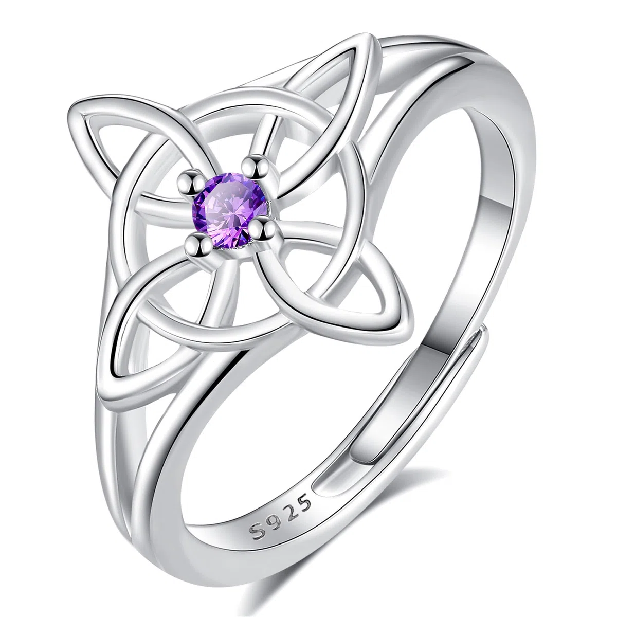 AEONSLOVE Anello Serpente Regolabile Argento 925 per Donna, Anello Aperto Albero della Vita/Foglia/Nodo di Strega/Celtica, Anello Cucchiaio da Pollice Vintage
