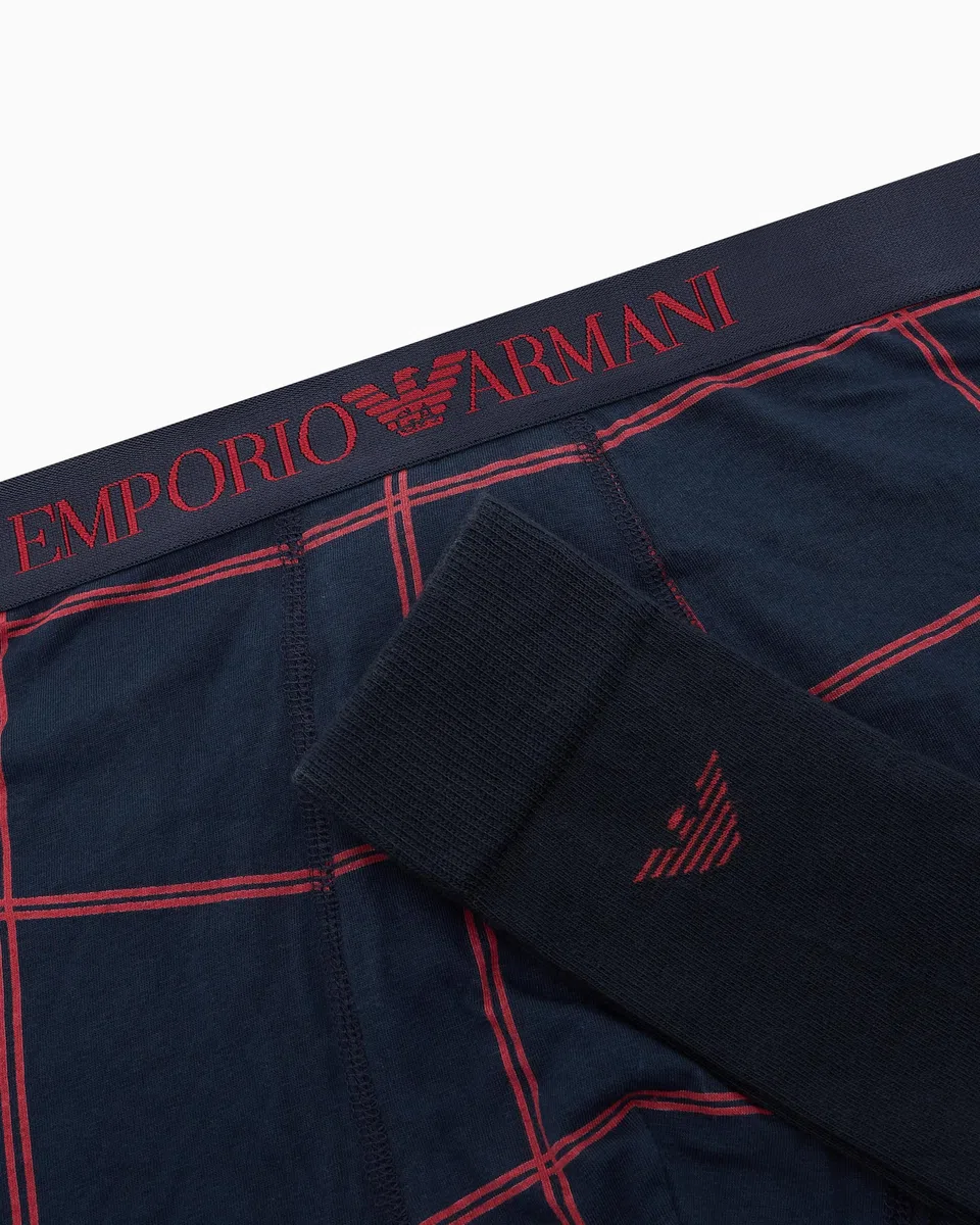 Emporio Armani Trunk + Socks Gift Set Bermuda Uomo (Pacco da 2)