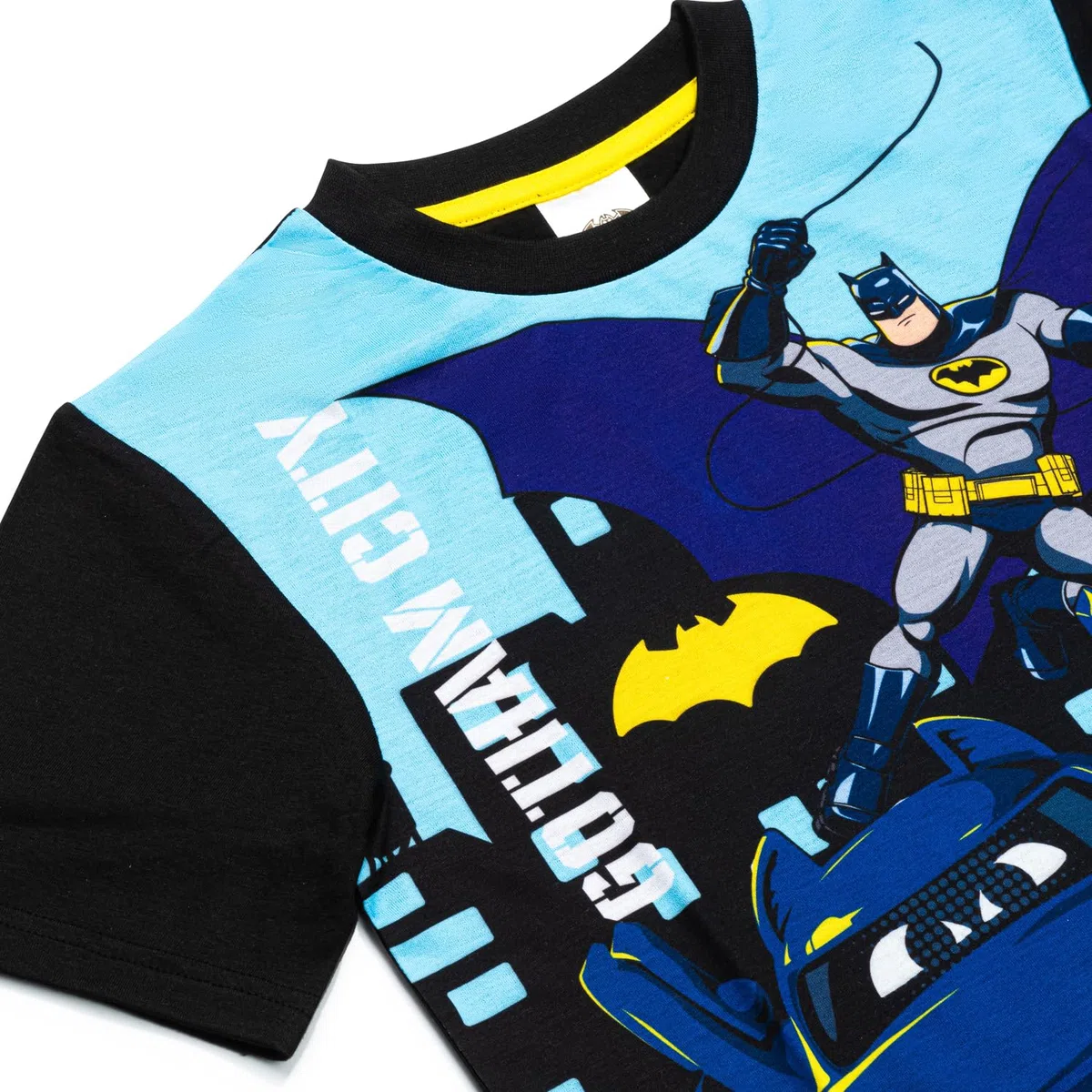 DC Comics Pigiama da ragazzo Batman, set pigiama corto Batman, biancheria da notte in cotone, abbigliamento da notte per bambini da 2-3 a 7-8 anni