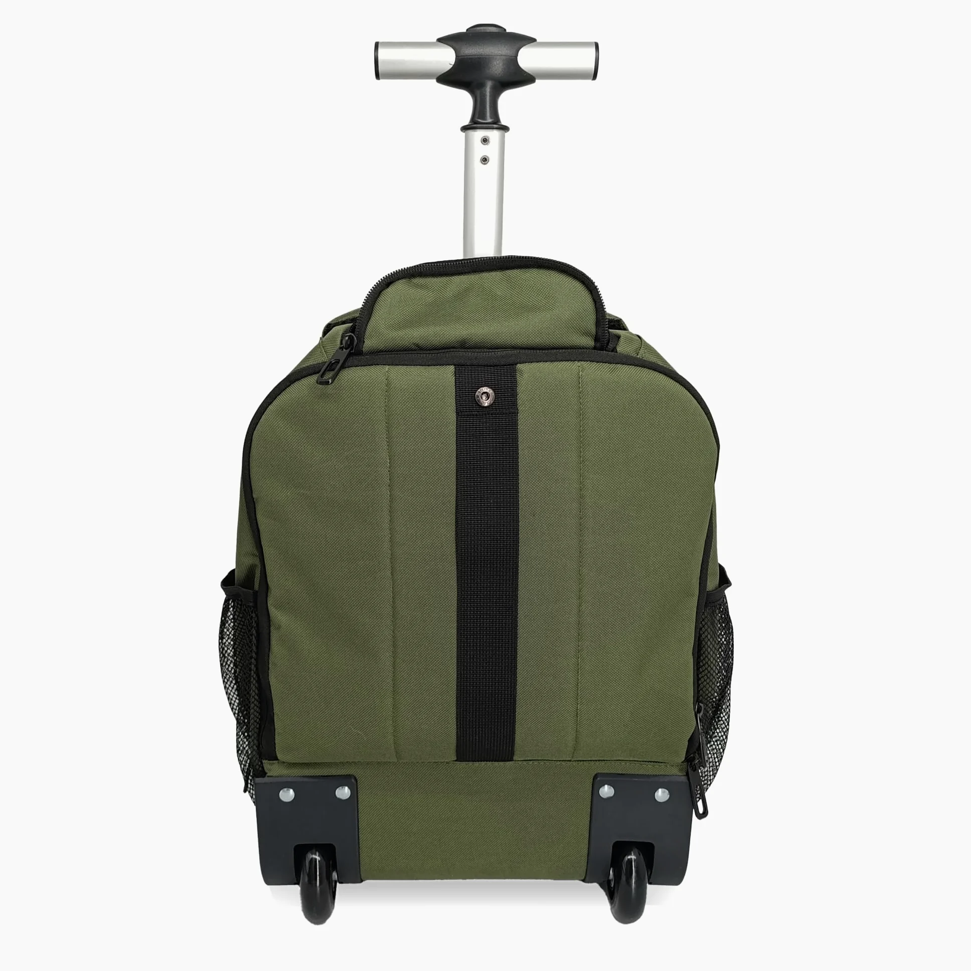 Aircruiser Hybrid 40 x 30 x 20 cm Ryanair Zaino Con Ruote Wizzair Bagaglio a Mano Transavia Zaino da Viaggio Aereo Vueling Carry-On (Verde, 40x30x20 cm - Con Ruote)