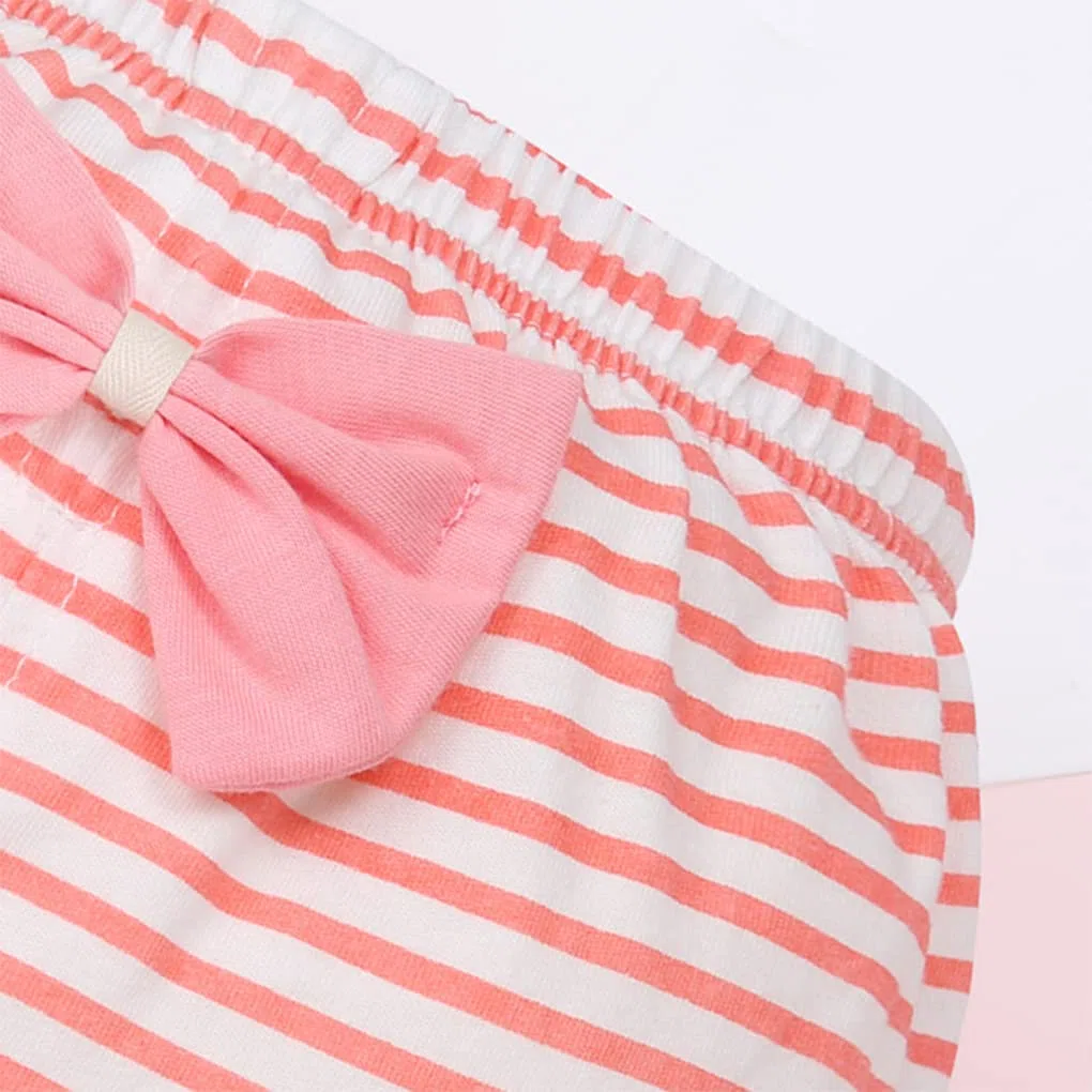 4 Pezzi Cotone Mutandine Bimba Neonata Ragazza Ruffle Panties Carino Bow Bloomers Intimo Culotte Slip Mutandine Bambina Bloomers Pantaloncini per Ragazza 1-7 Anni