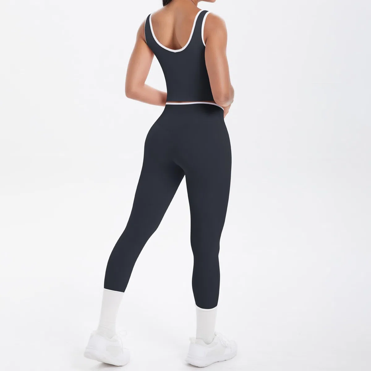 Due Pezzi Donna Moda Vacanza Vita ​Alt Senza Maniche Scuola Bodycon Tinta Unita Fuori dalla Spalla Comfort