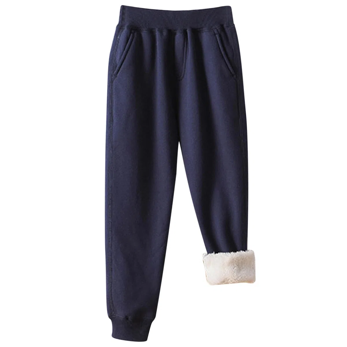 Generisch Pantaloni invernali da ragazzo con fodera in pile termico per attività all'aria aperta, stagione fredda, abbigliamento sportivo comodo