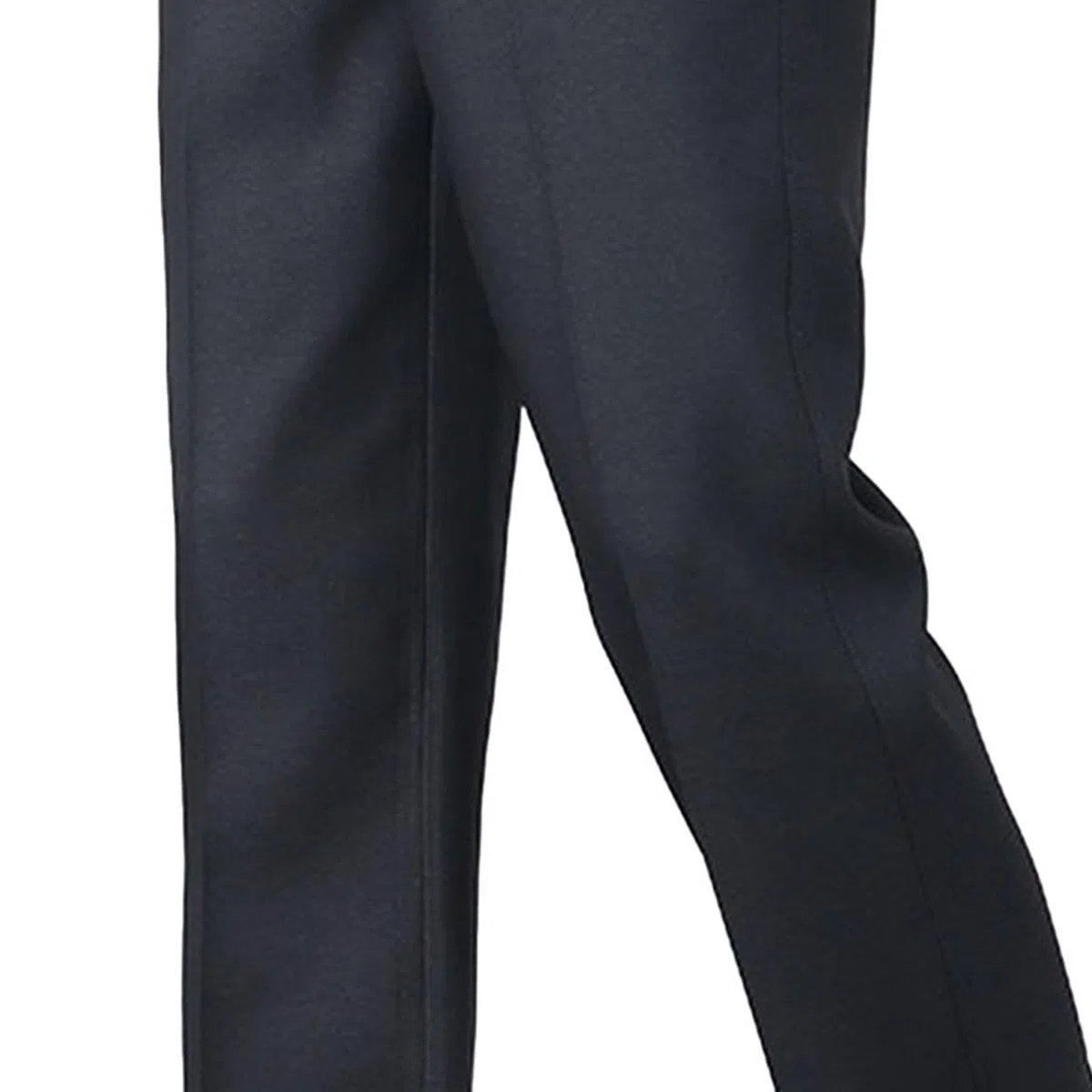 Pantaloni da uomo con elastico in vita per anziani, vita espandibile, pantaloni piatti sul davanti, vestibilità classica, pantaloni piatti sul davanti