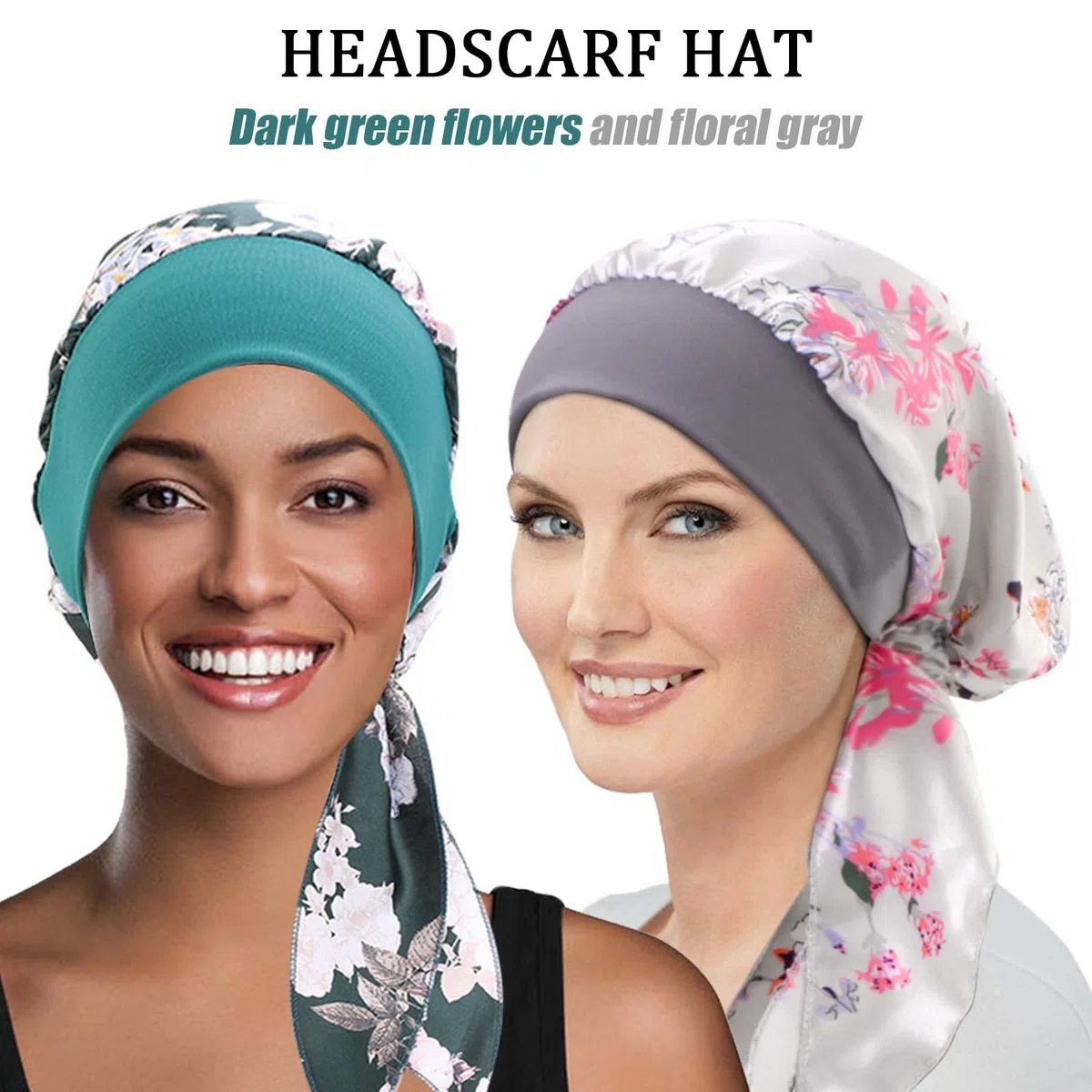 2 PCS Copricapo Chemioterapia Donna, Turbante Elastic Berretto, Chemioterapia Cappello, Copricapo, per Chemio Perdita dei Capelli