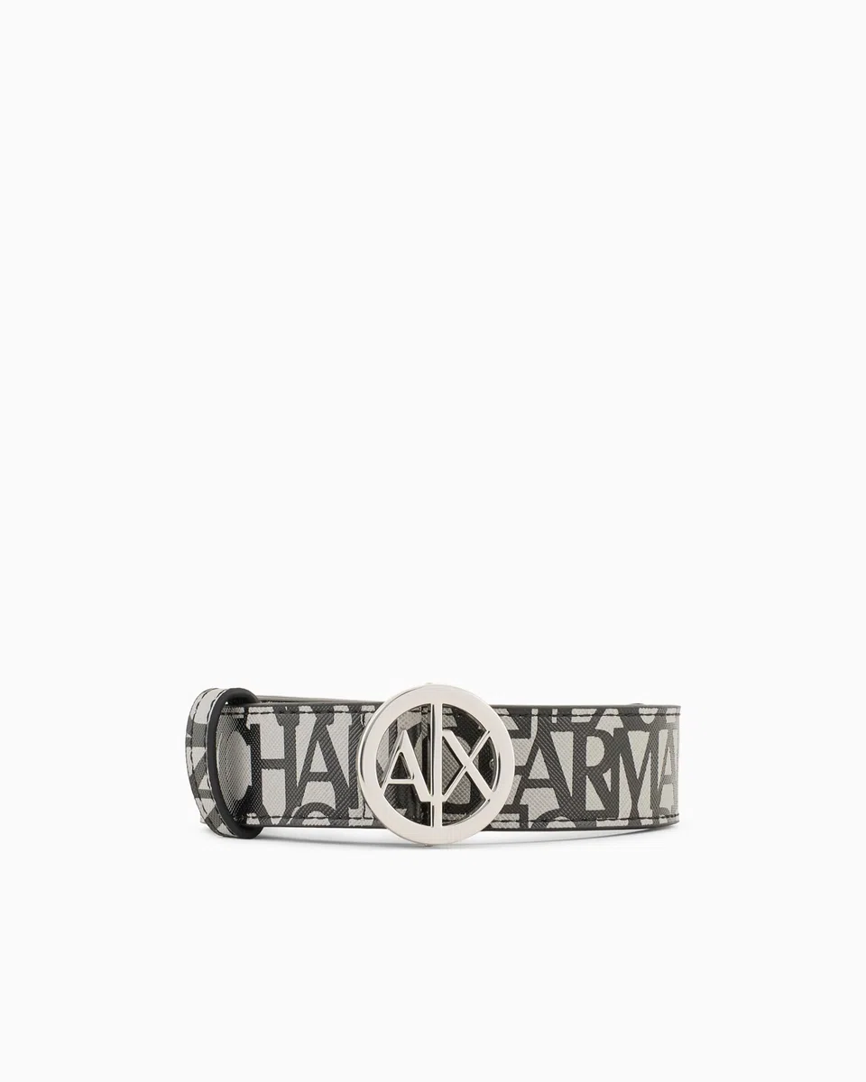 A | X ARMANI EXCHANGE donna Allover Logo BeltBelt