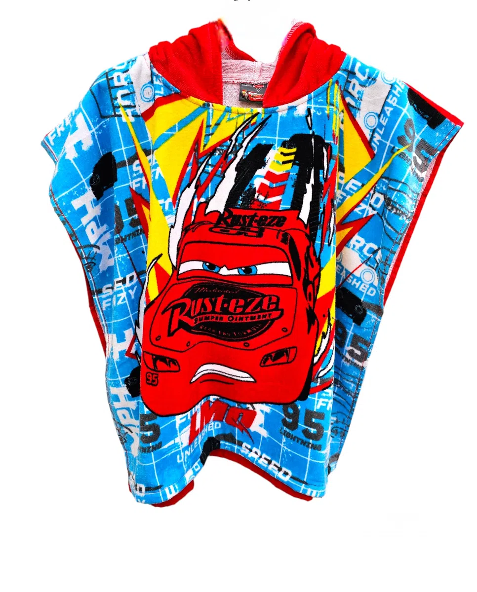Ellepi accappatoio mare poncho bambino Disney bambina spugna cotone Minnie Topolino Sirenetta Cars Stitch