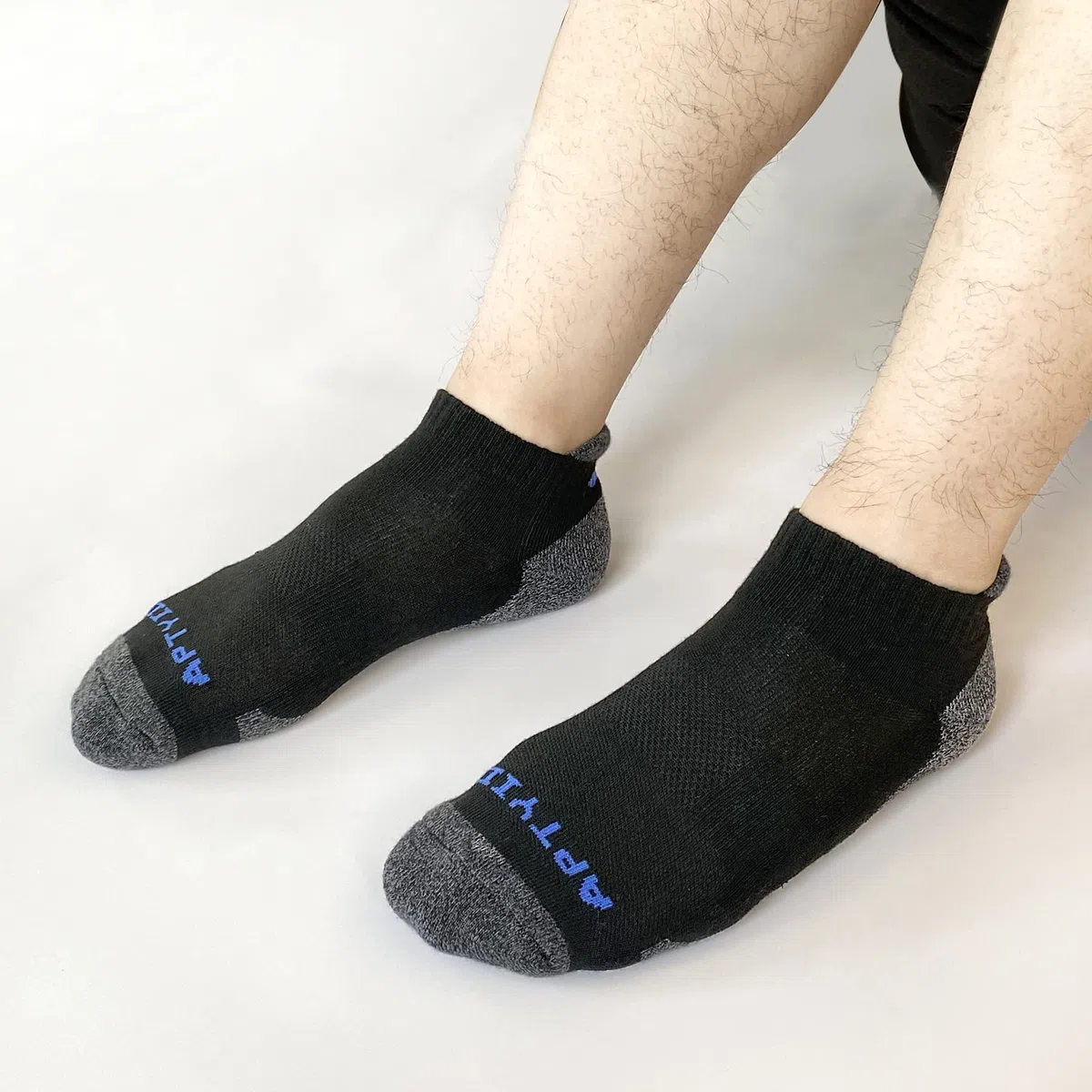 APTYID Calzini da uomo Performance Cushion alla caviglia Athletic Running Socks (6 paia