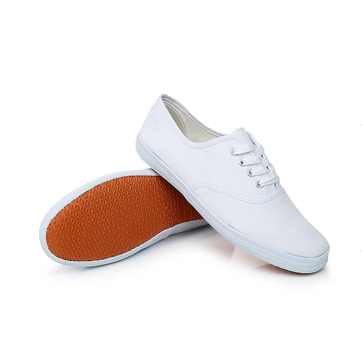 Generisch Scarpe da ginnastica basse, scarpe in tela, da donna, leggere, in tessuto morbido, con plantare largo, unisex, in tela, di grandi dimensioni