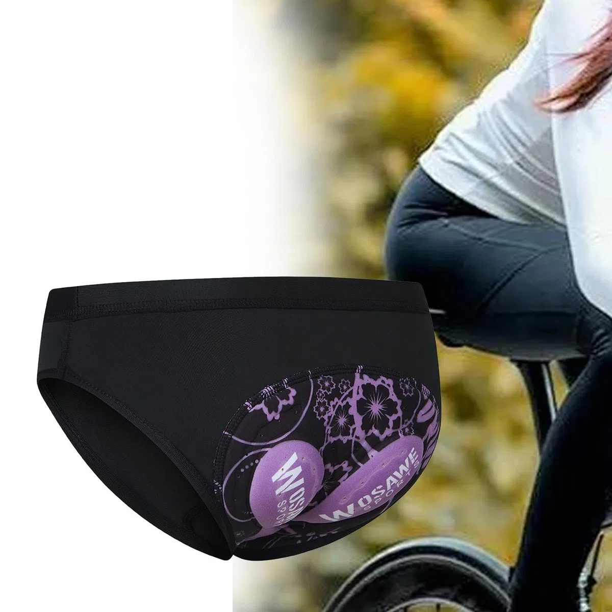rockible Intimo da Donna Slip da Ciclismo Intimo Sportivo Confortevole Mutande Imbottitura 3D Fodera Pantaloncini da Donna Pantaloni per Le Donne Che Guidano